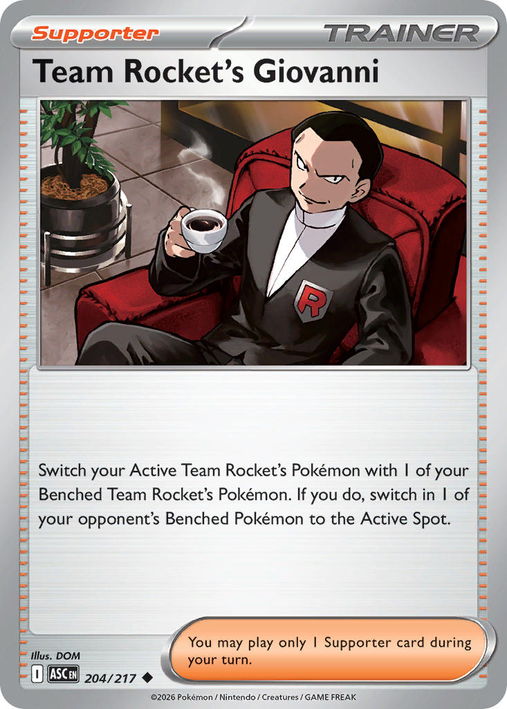 204/217 Team Rocket's Giovanni