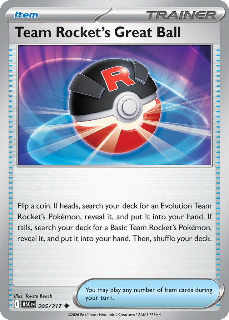 205/217 Team Rocket's Great Ball