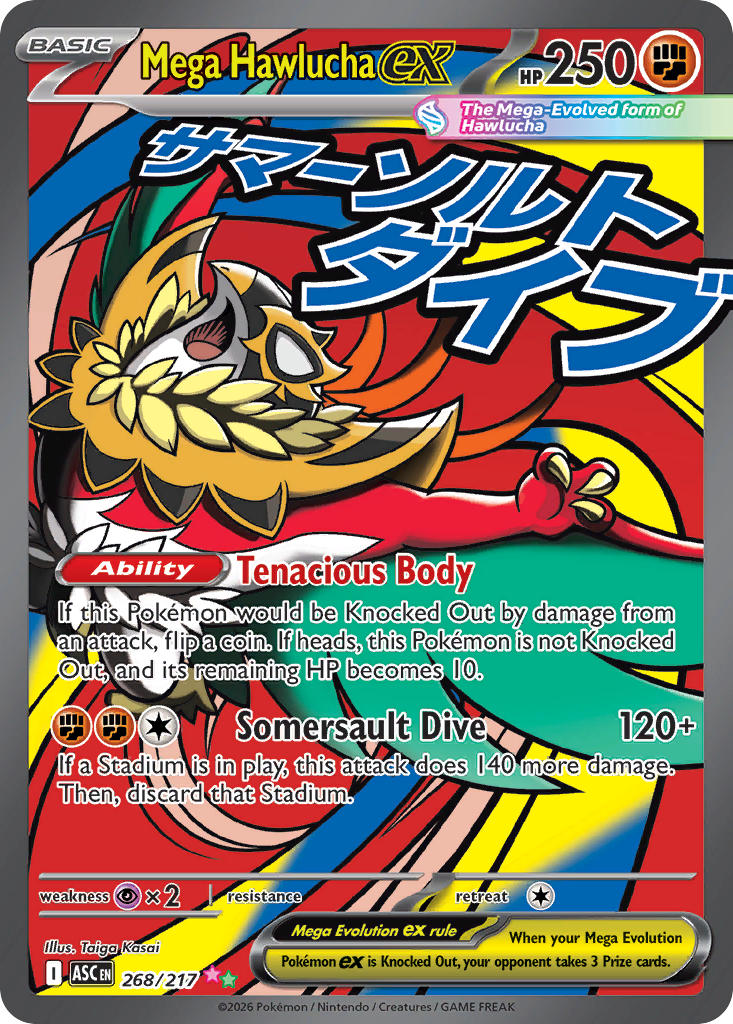 268/217 Mega Hawlucha EX