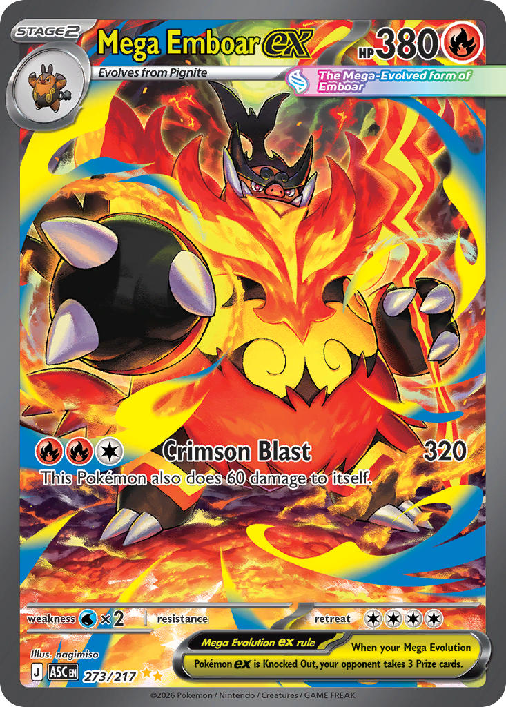 273/217 Mega Emboar EX