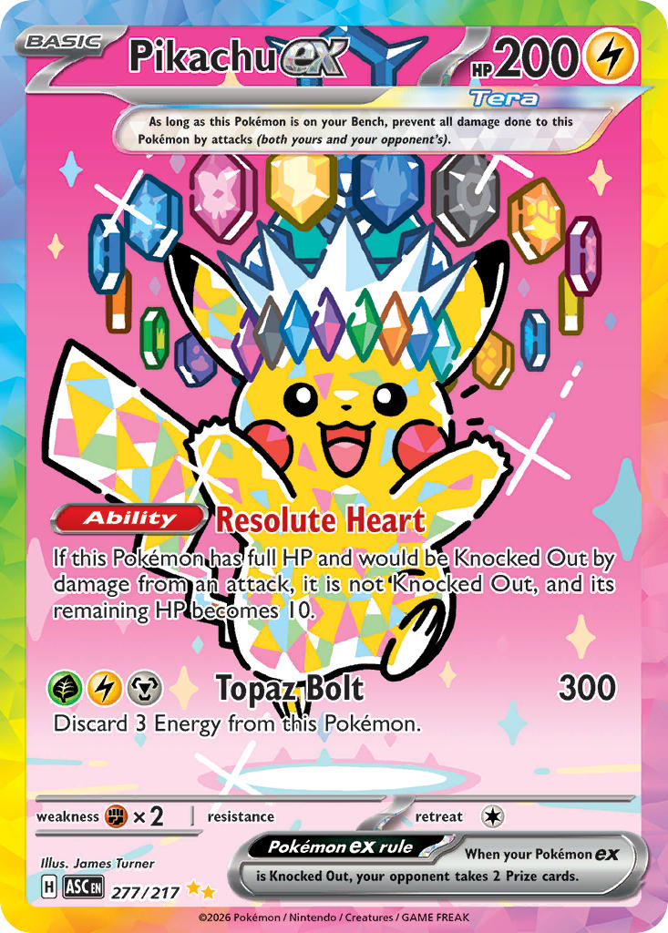 277/217 Pikachu EX