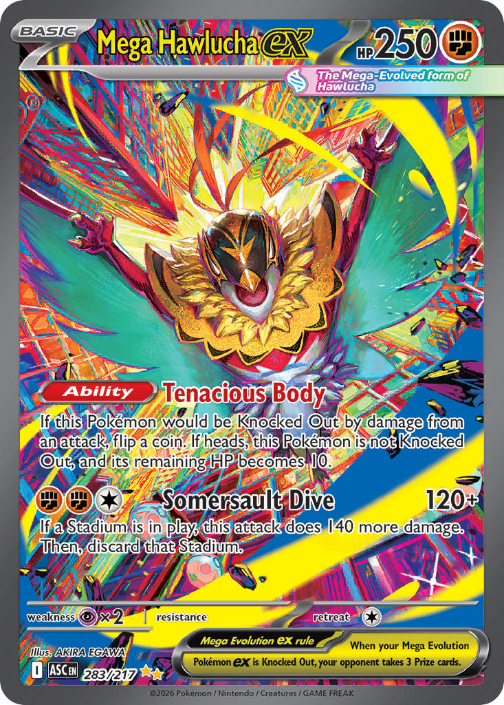 283/217 Mega Hawlucha EX