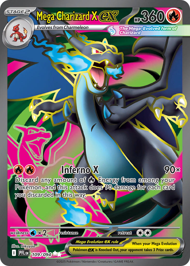 109/094 Mega Charizard X EX