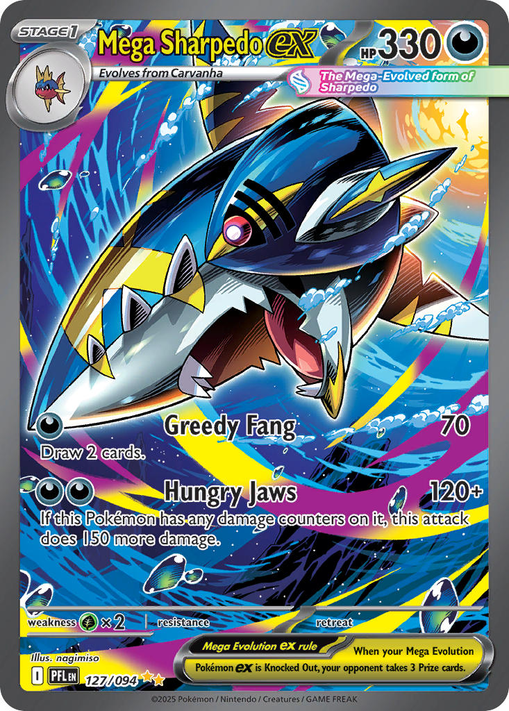 127/094 Mega Sharpedo EX