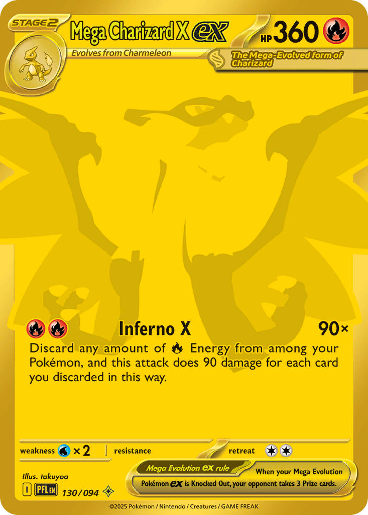 130/094 Mega Charizard X EX