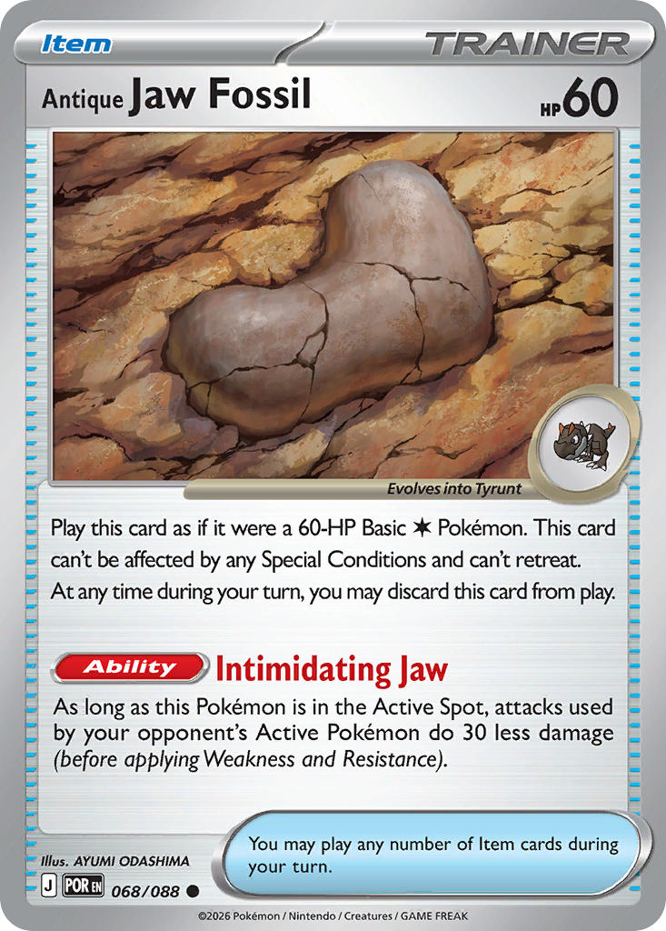 068/088 Antique Jaw Fossil