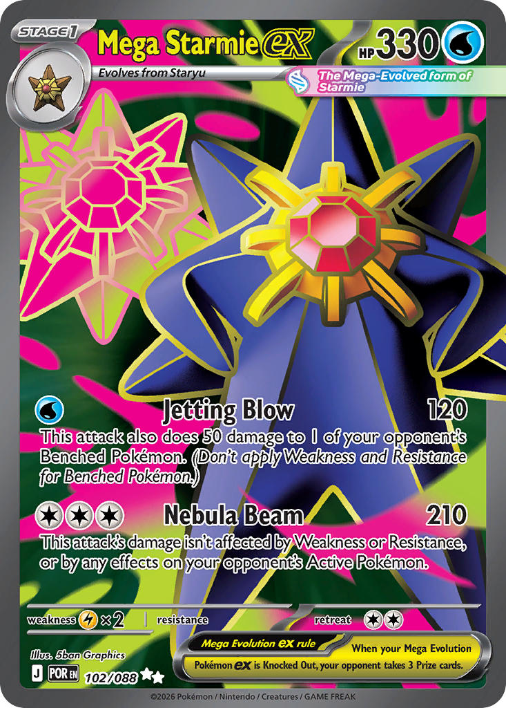 102/088 Mega Starmie ex