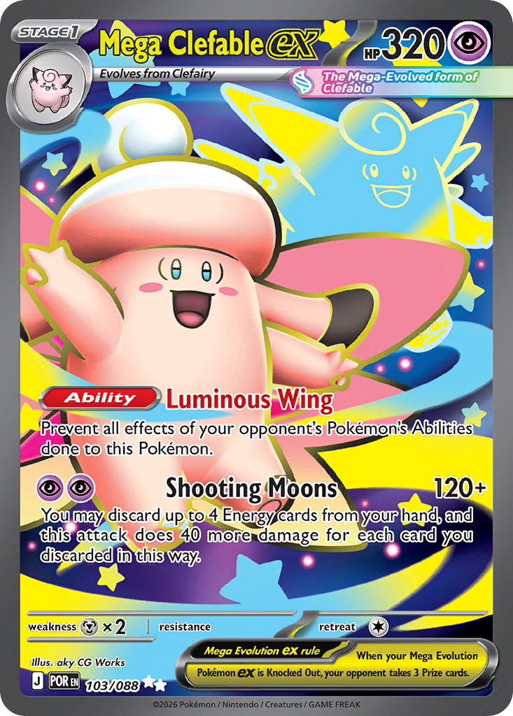 103/088 Mega Clefable ex