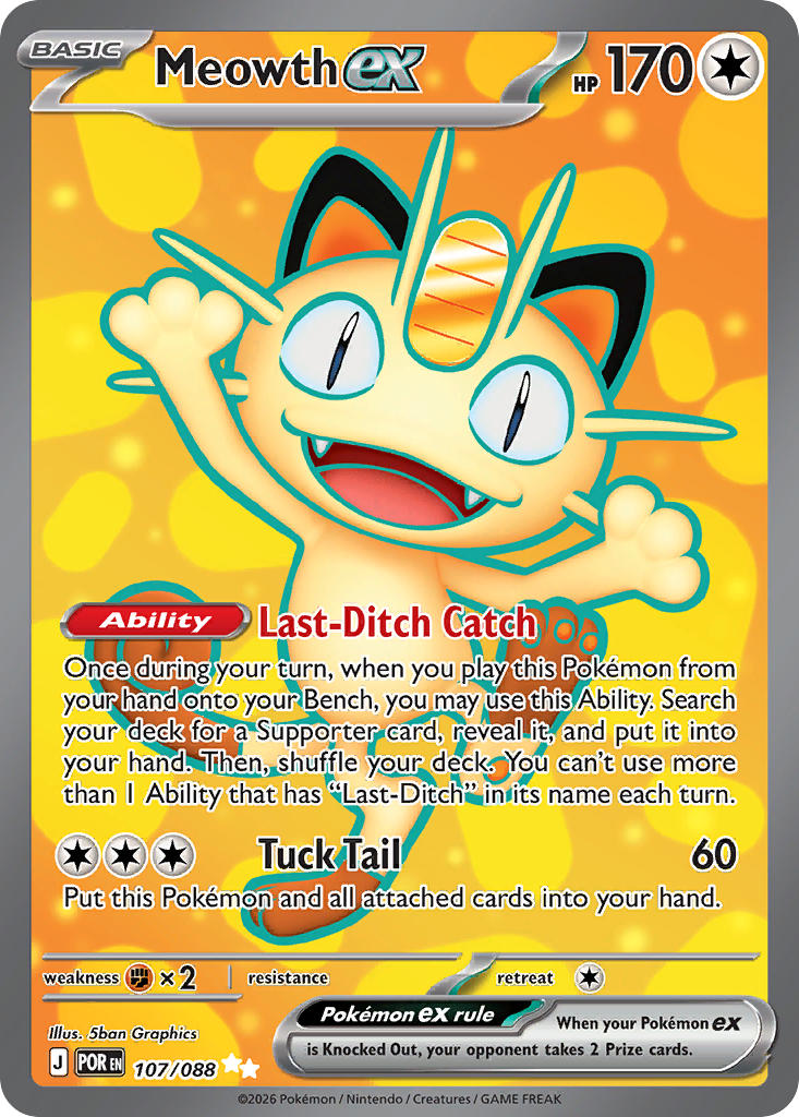 107/088 Meowth ex