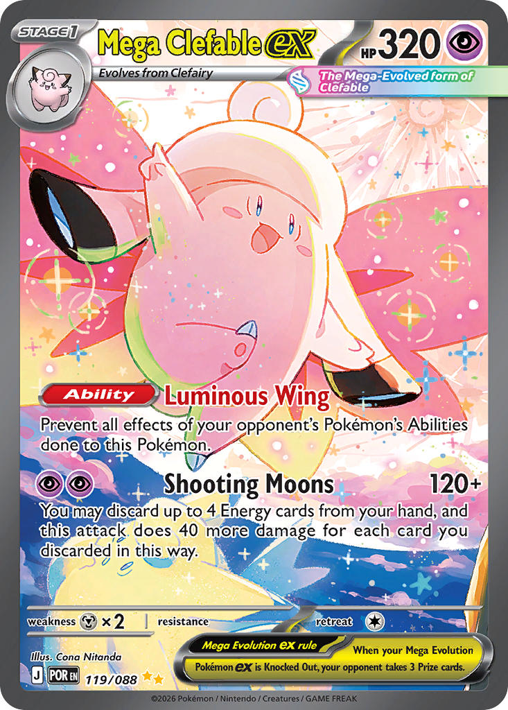 119/088 Mega Clefable ex