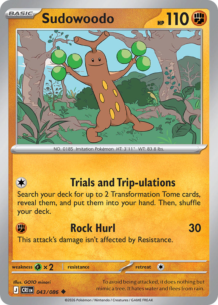 043/086 Sudowoodo