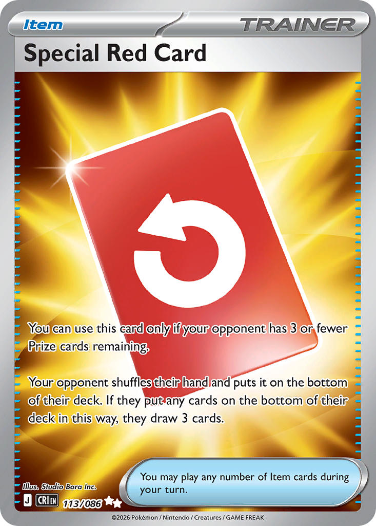 113/086 Special Red Card
