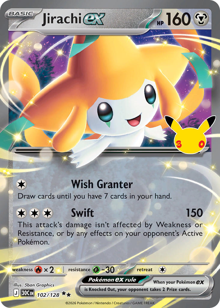 102/128 Jirachi EX