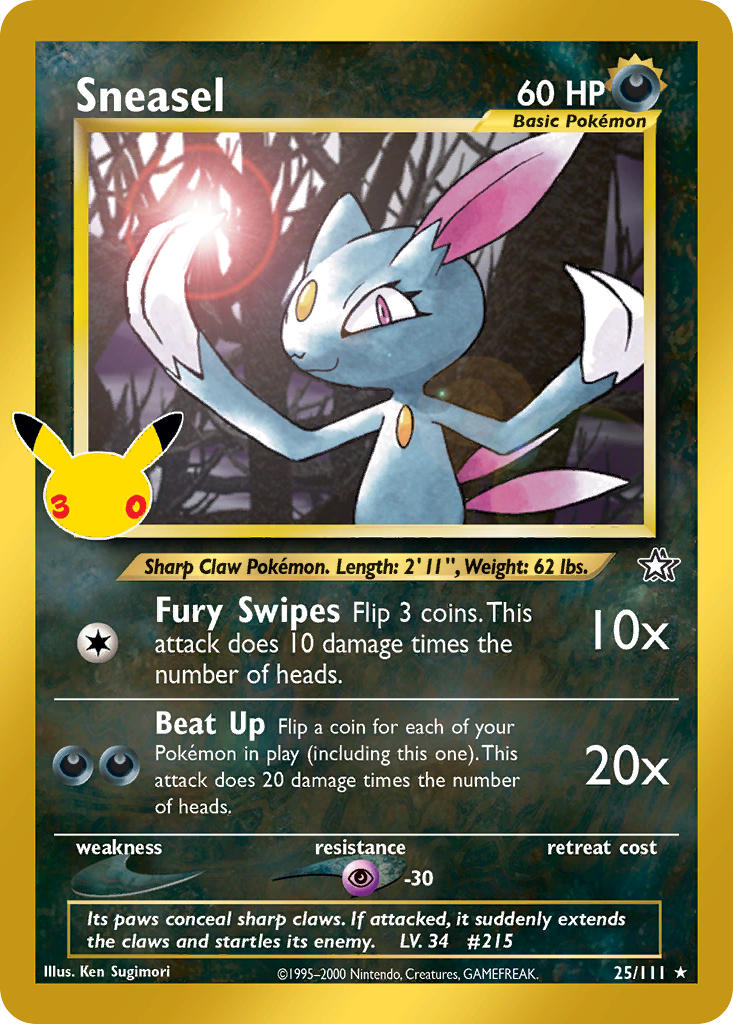 25/111 Sneasel 30th Celebration