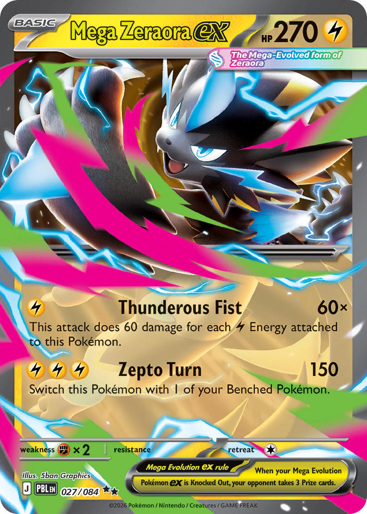 027/120 Mega Zeraora ex