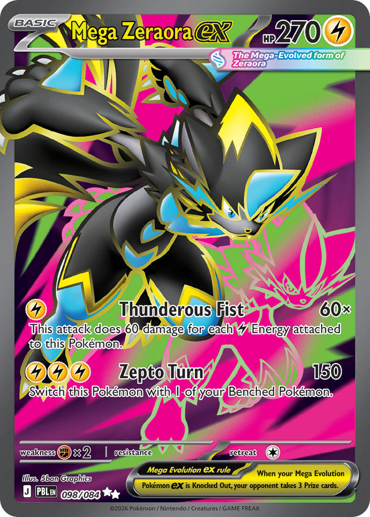 098/120 Mega Zeraora ex
