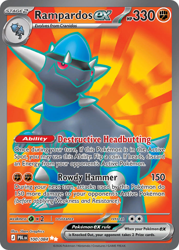 100/120 Rampardos ex