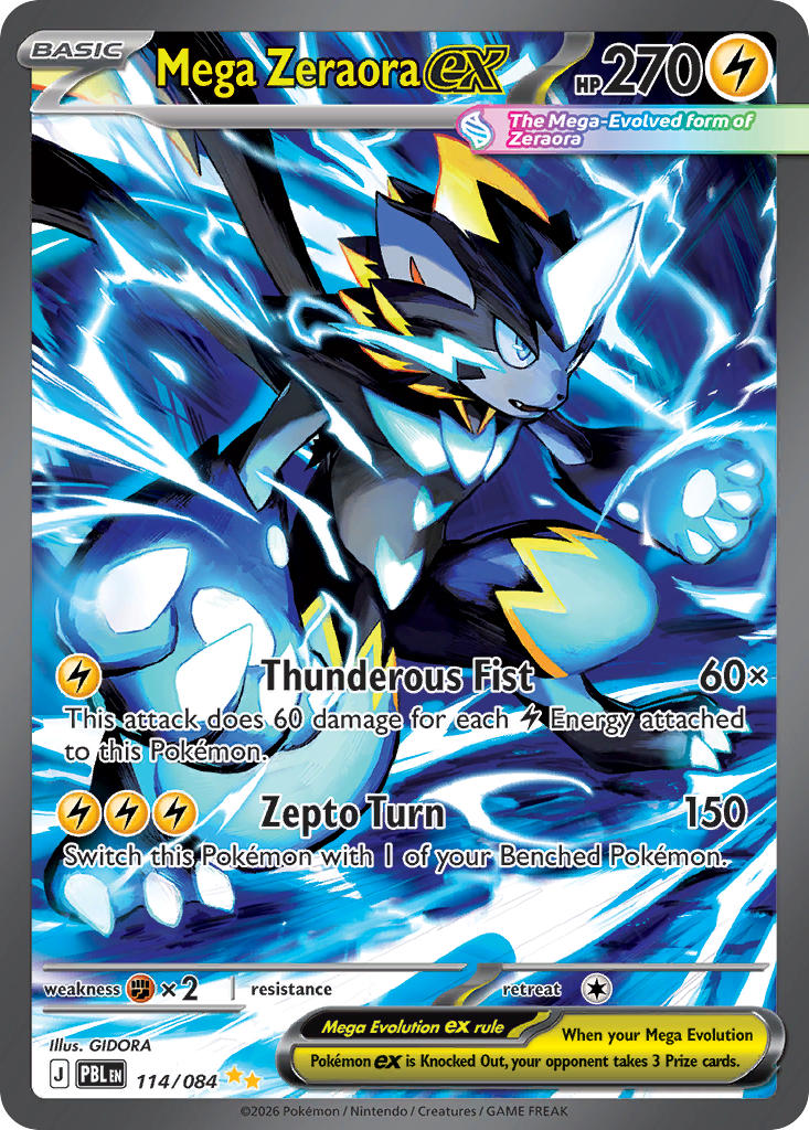 114/120 Mega Zeraora ex