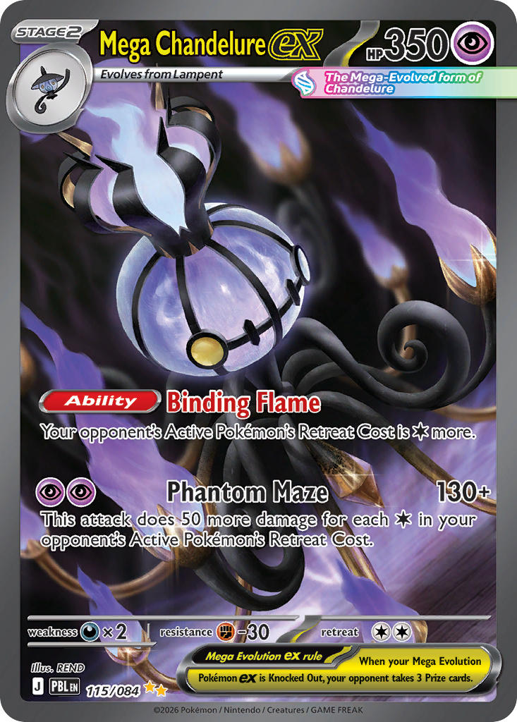 115/120 Mega Chandelure ex