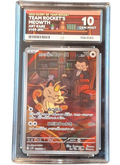 ACE 10 Gem Mint Team Rocket`s Meowth 109/098