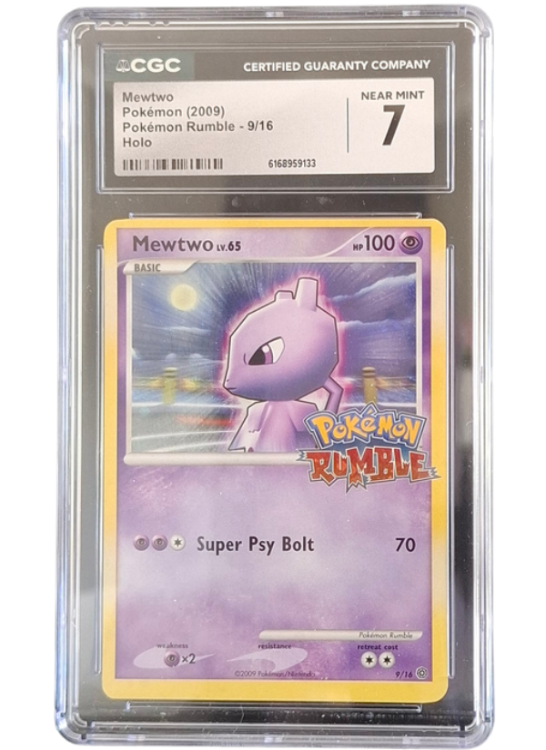 CGC 7 Near Mint Mewtwo 9/16