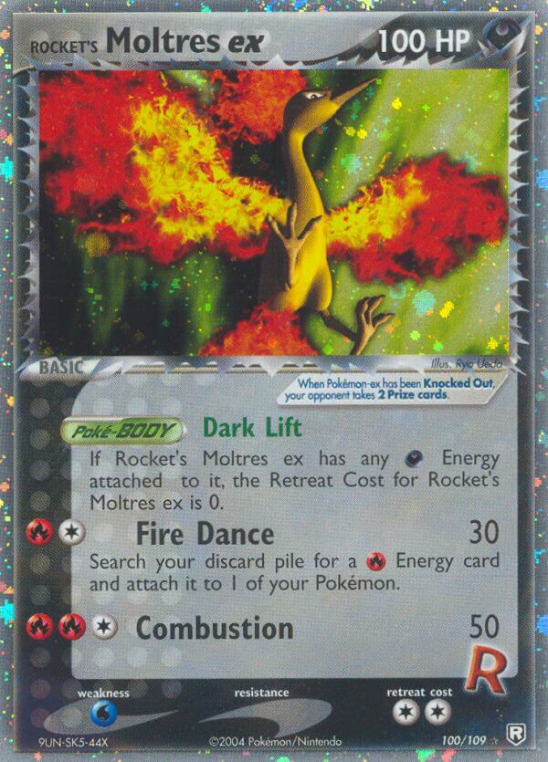 100/109 Rocket's Moltres ex