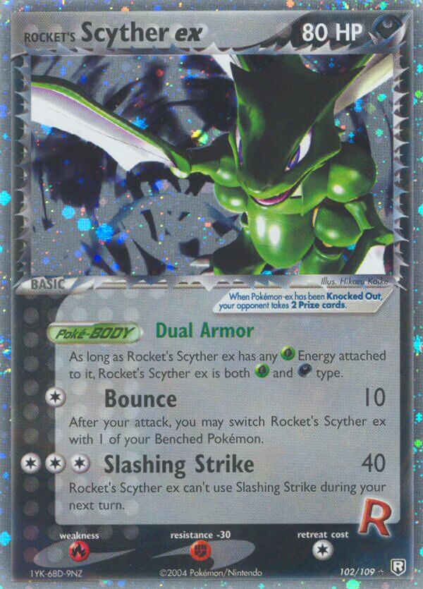 102/109 Rocket's Scyther ex