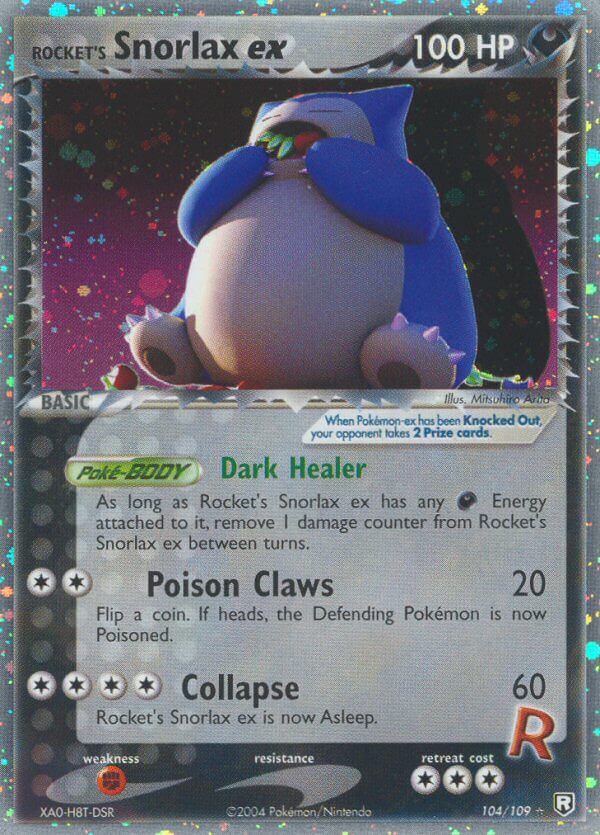 104/109 Rocket's Snorlax ex