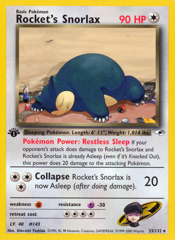 033/132 Rockets Snorlax