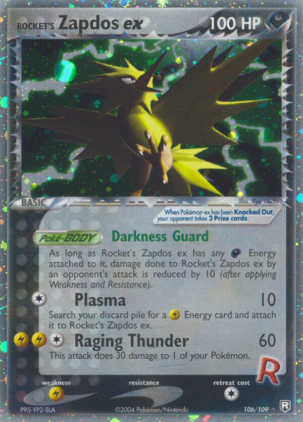 106/109 Rocket's Zapdos ex