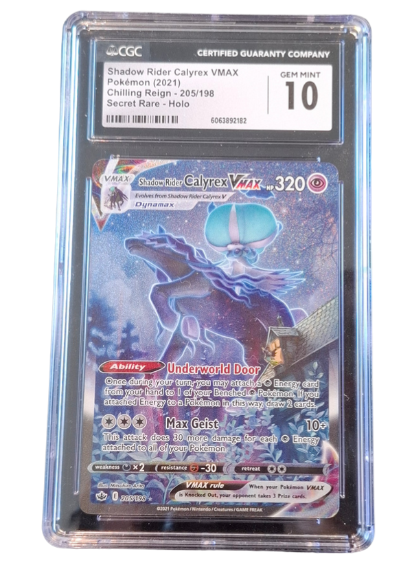 CGC Gem Mint 10 Shadow Rider Calyrex VMAX