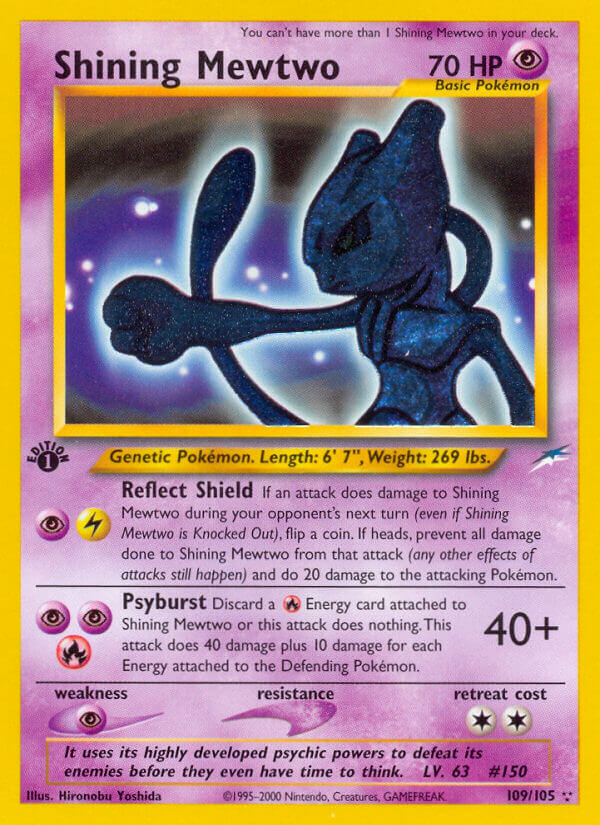 109/105 Shining Mewtwo