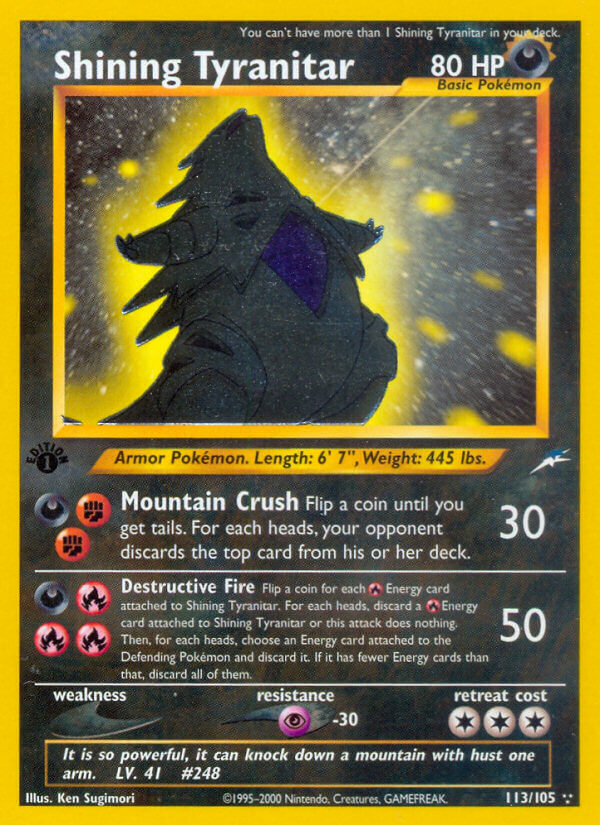 113/105 Shining Tyranitar