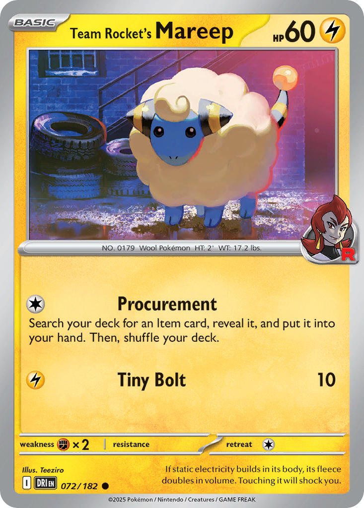 072/182 Team Rocket’s Mareep