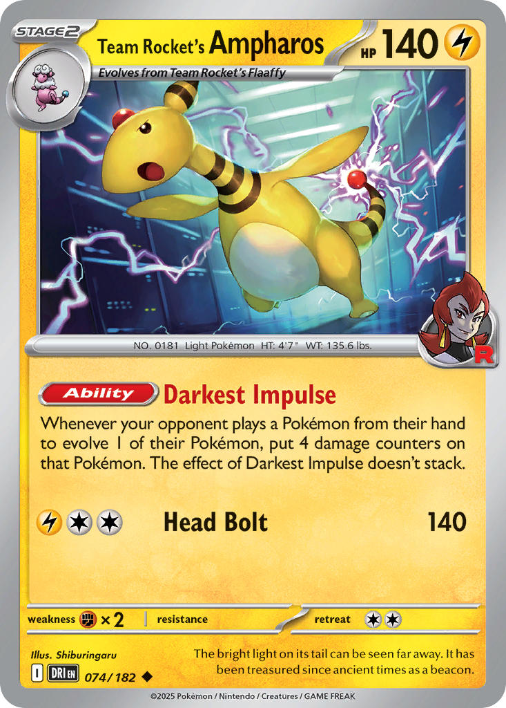 074/182 Team Rocket’s Ampharos