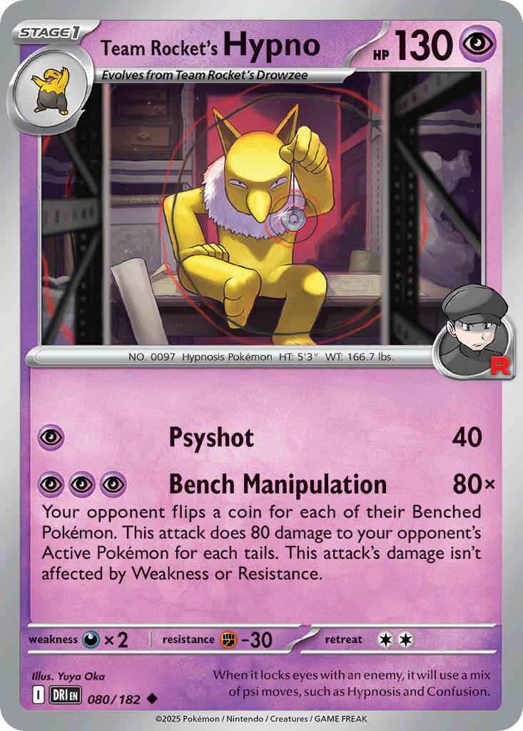 080/182 Team Rocket's Hypno
