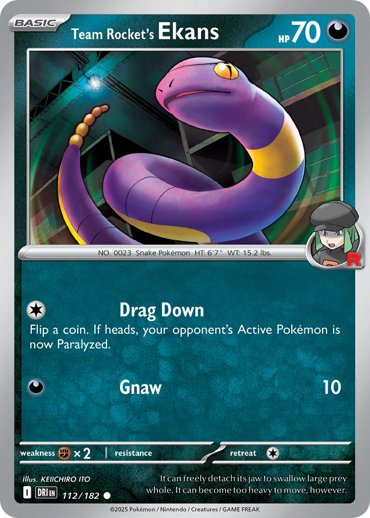 112/182 Team Rocket’s Ekans