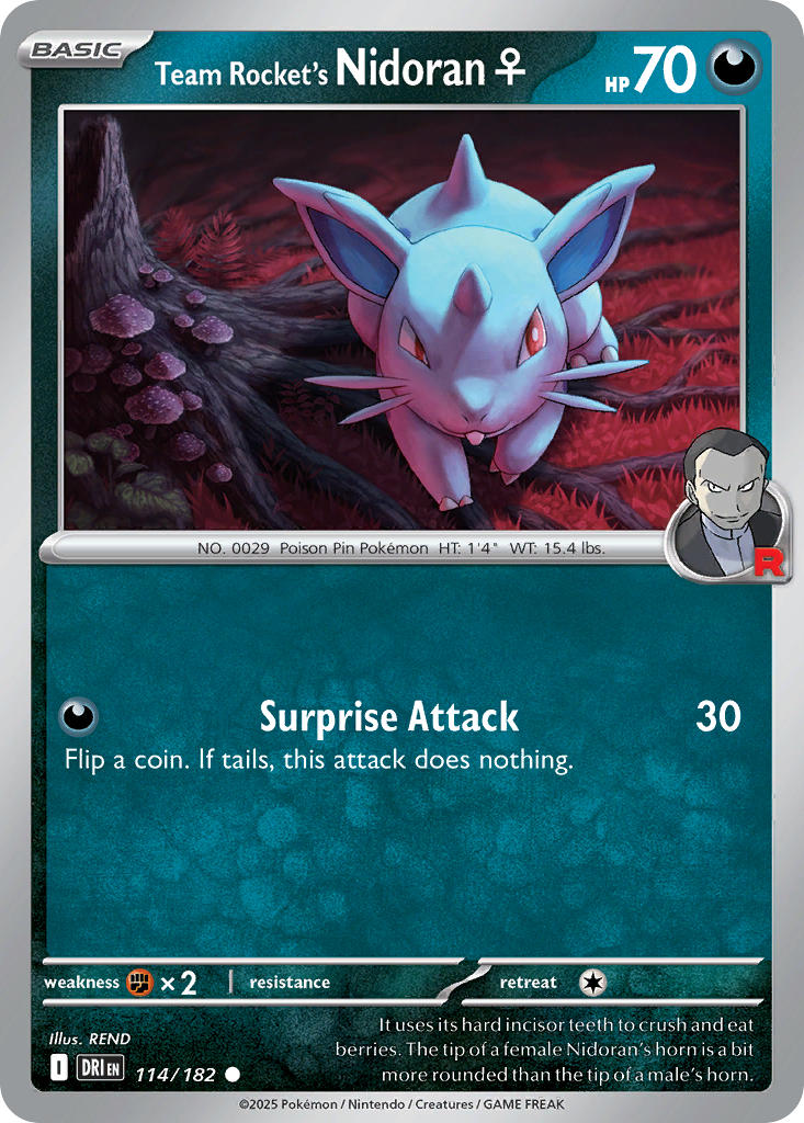 114/182 Team Rocket’s Nidoran♀