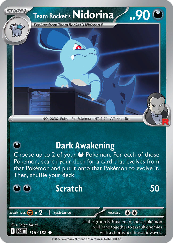 115/182 Team Rocket’s Nidorina
