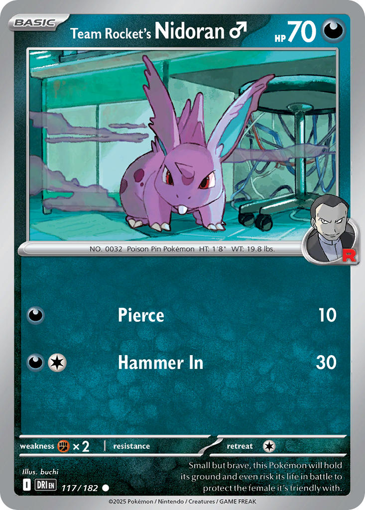117/182 Team Rocket’s Nidoran♂