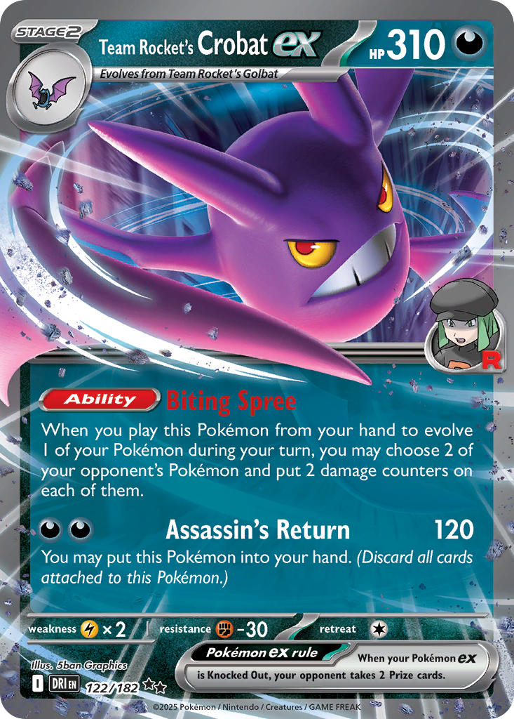 122/182 Team Rocket’s Crobat ex