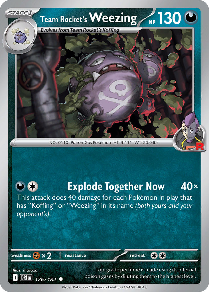 126/182 Team Rocket’s Weezing