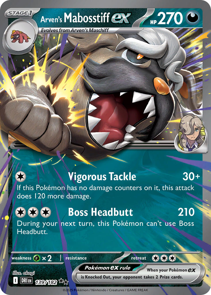 139/182 Arven’s Mabosstiff ex