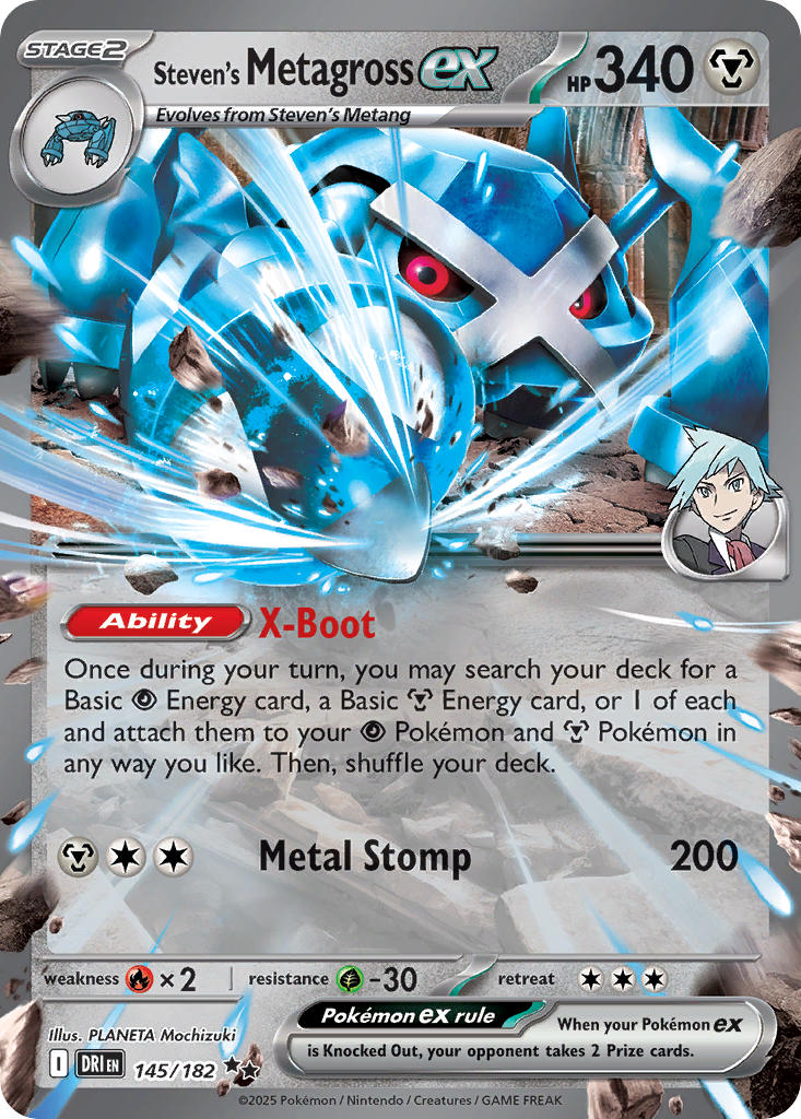 145/182 Steven’s Metagross ex