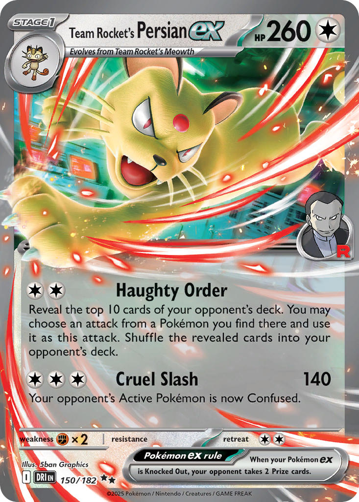 150/182 Team Rocket’s Persian ex