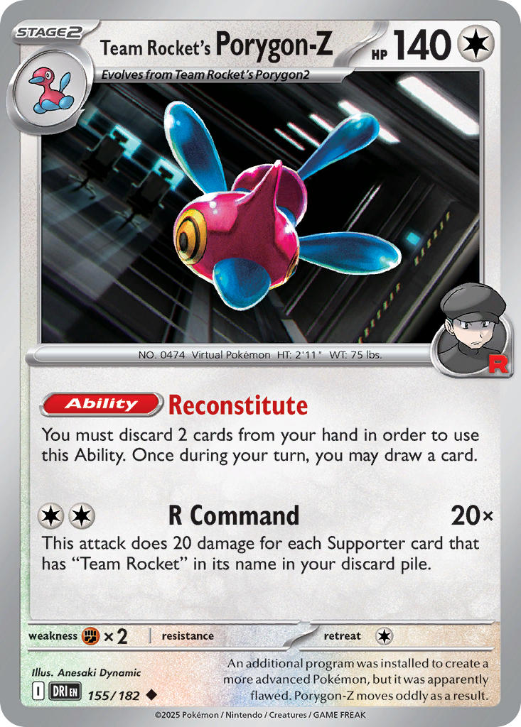 155/182 Team Rocket’s Porygon-Z
