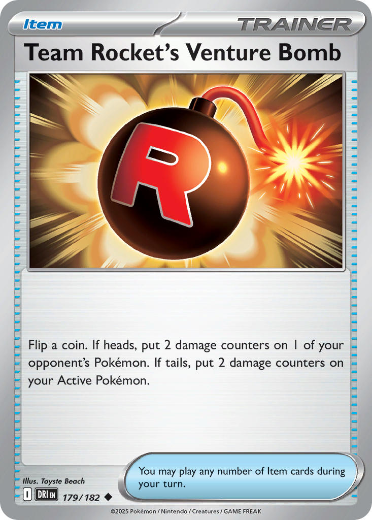 179/182 Team Rocket’s Venture Bomb