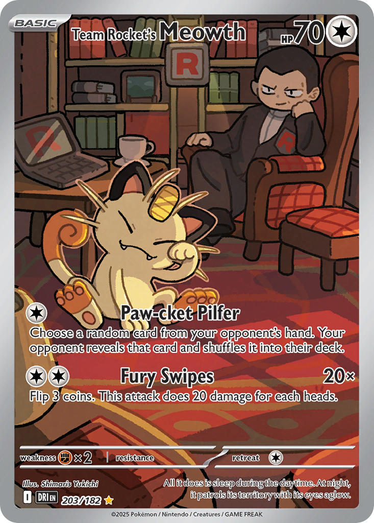 203/182 Team Rocket’s Meowth