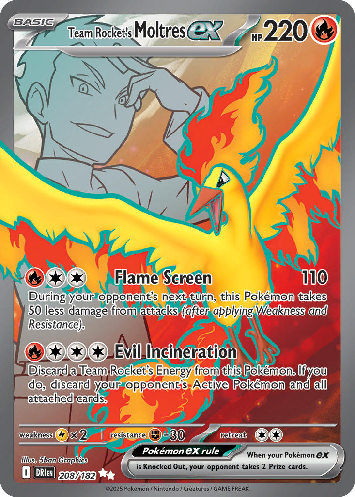 208/182 Team Rocket’s Moltres ex