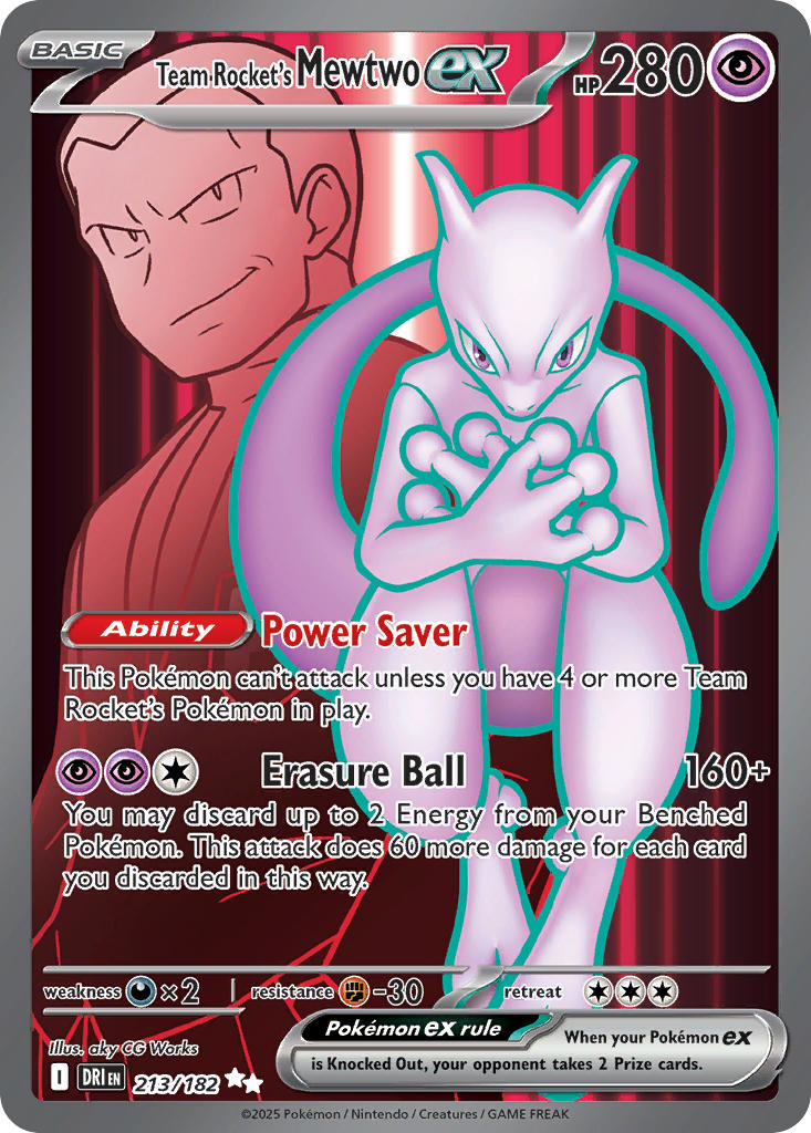 213/182 Team Rocket’s Mewtwo ex